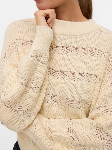 VERO MODA Pullover 'VMLONA' in Beige