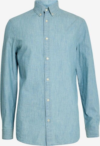 Marks & Spencer Regular fit Button Up Shirt in Blue: front