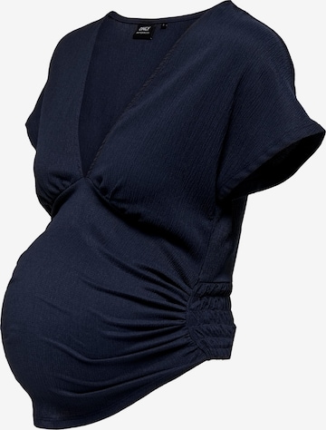 Only Maternity Shirt 'Mina' in Blue