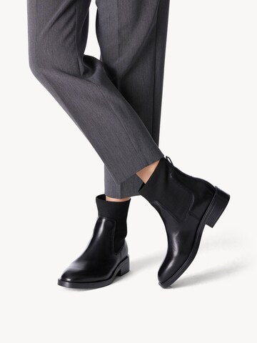 Tamaris Chelsea boots in Zwart: voorkant