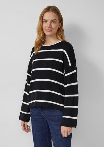 s.Oliver Oversized trui in Zwart: voorkant