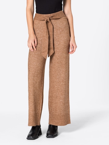 VILA Wide leg Pants in Brown: front