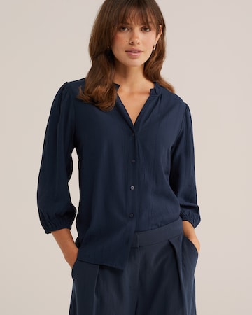 WE Fashion Blouse in Blue: front