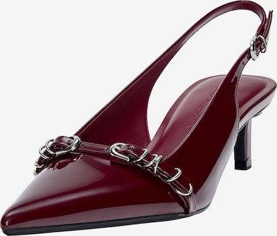 Pumps Pull&Bear pe roșu carmin, Vizualizare produs
