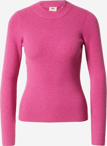 LEVI'S ® Trui 'Rib Crew Sweater' in Roze: voorkant