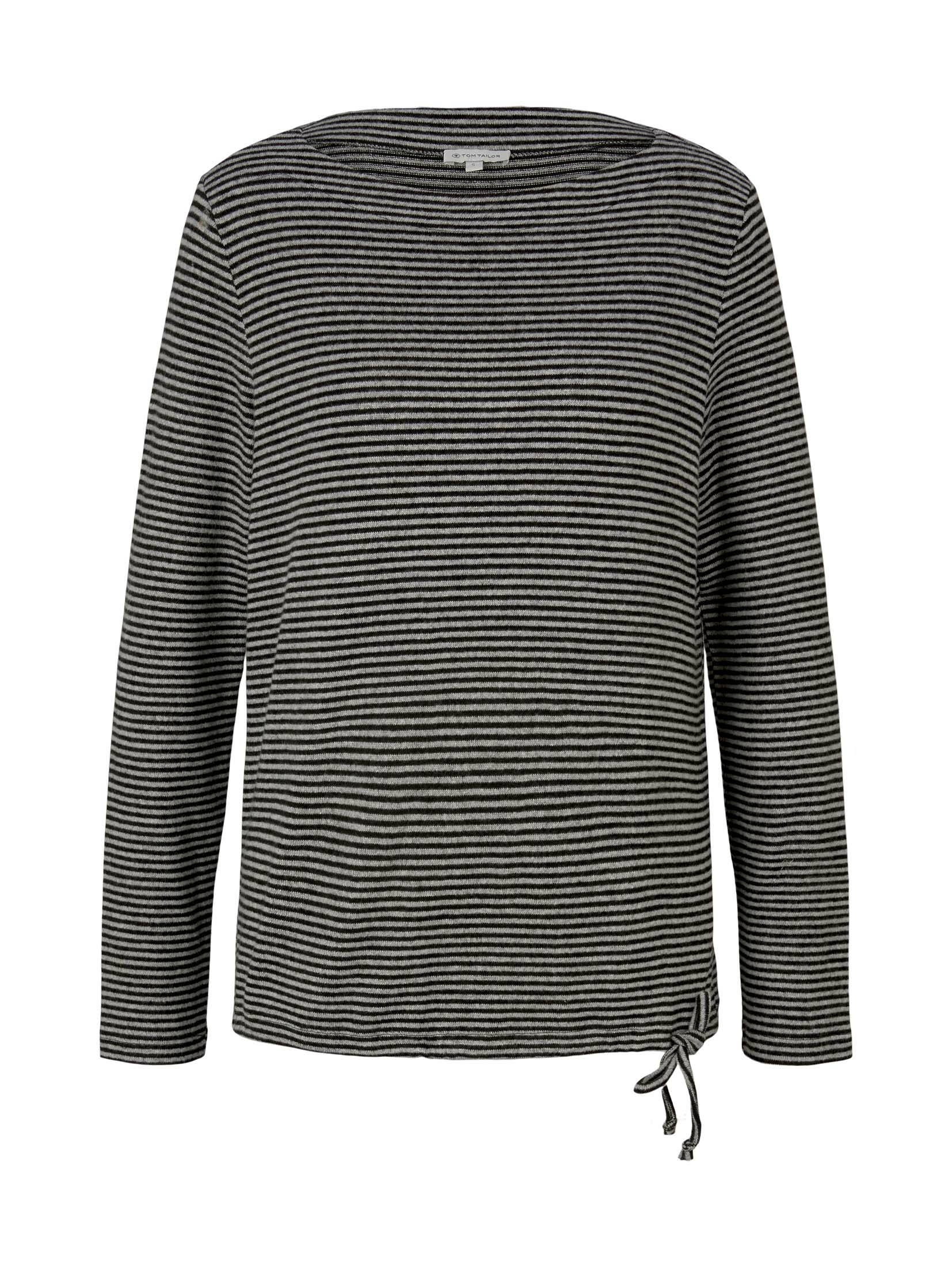 Abbigliamento Taglie comode TOM TAILOR Maglietta in Nero, Grigio Abbigliamento Taglie comode TOM TAILOR Maglietta in Nero, Grigio