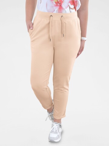 Regular Pantalon Navigazione en beige : devant