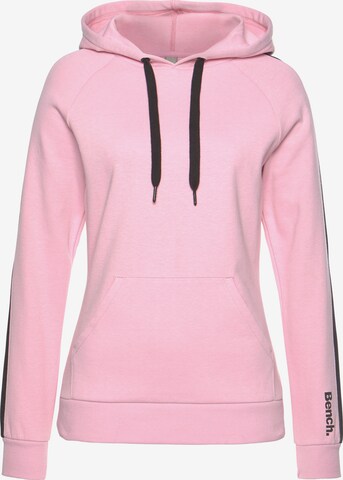 Sweat-shirt 'Lounge Hoodie' BENCH en rose : devant