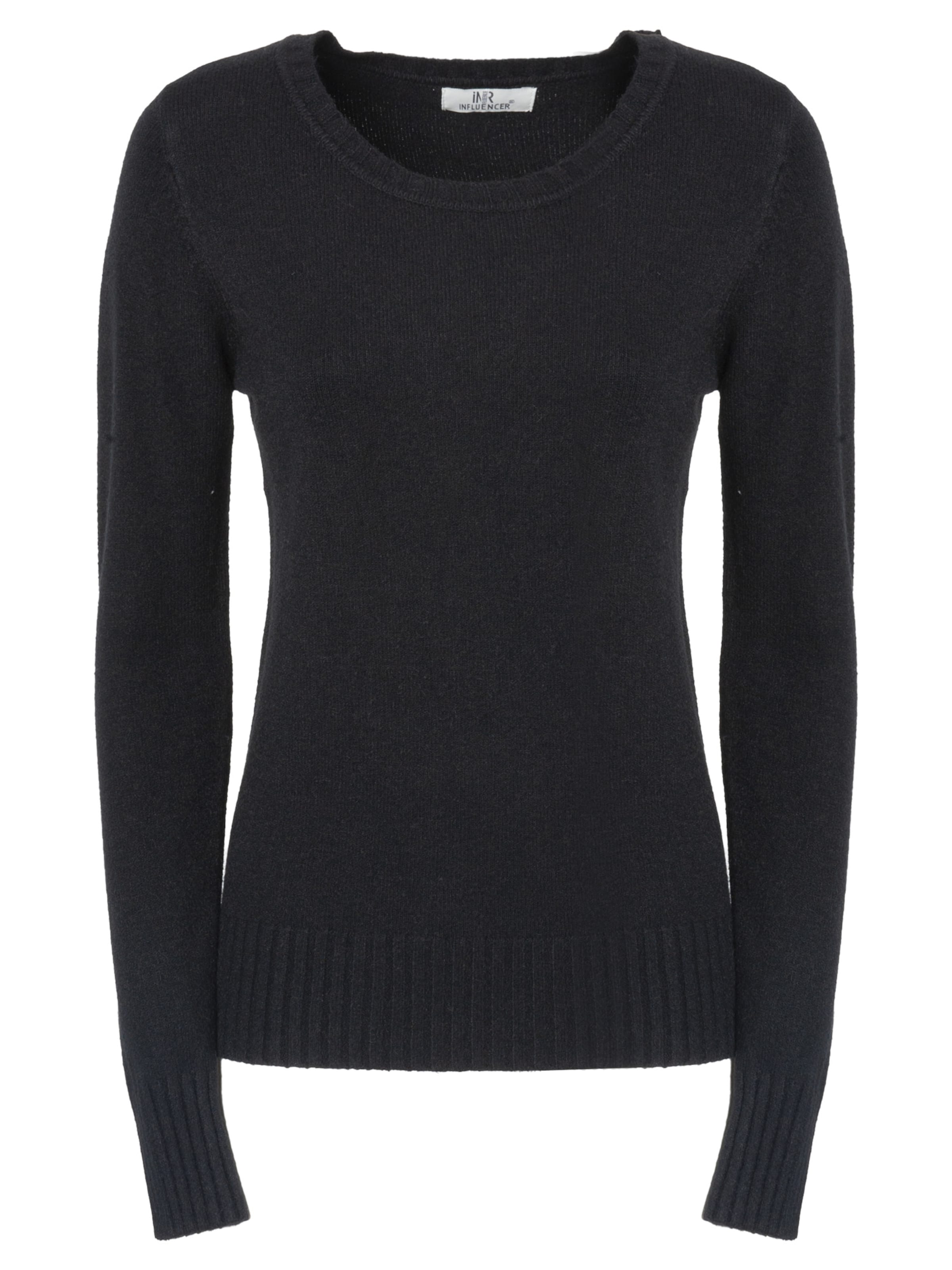 Influencer Sweater in Black: front