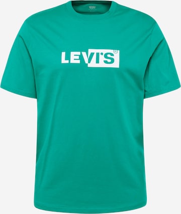 LEVI'S ® Тениска 'Relaxed Fit Tee' в зелено: отпред