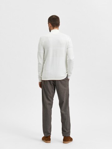Pull-over 'Maine' SELECTED HOMME en blanc