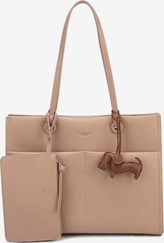 Shopper 'Borsa Shopper Donna Elora Lux - Pelle Vegana PU, Chiusura Magnetica' di Diana&Co. in marrone: frontale