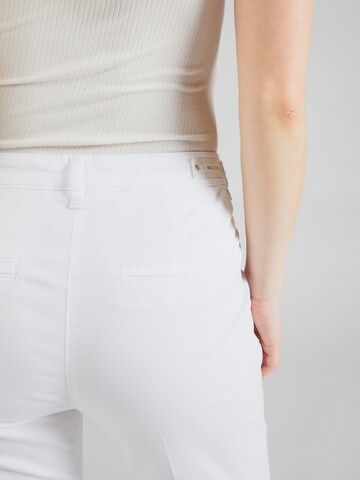 MAC - Slimfit Calças chino 'Summer Spririt' em branco