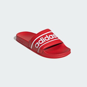 ADIDAS ORIGINALS Beach & Pool Shoes 'Adilette' in Red