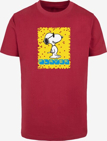 T-Shirt 'Peanuts - Player' Merchcode en rouge : devant