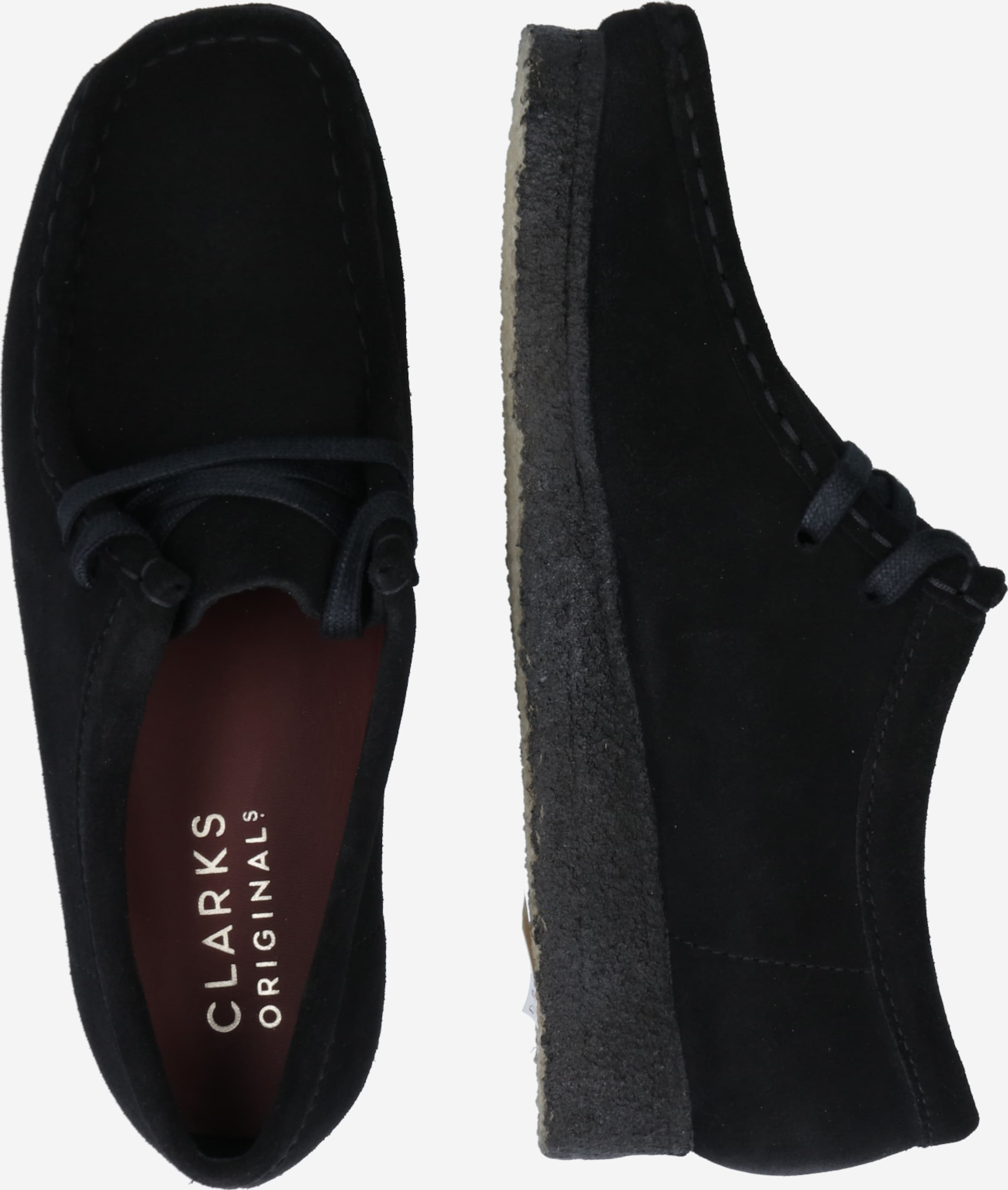Clarks Originals Schnürschuh 'Wallabee' in Schwarz | ABOUT YOU