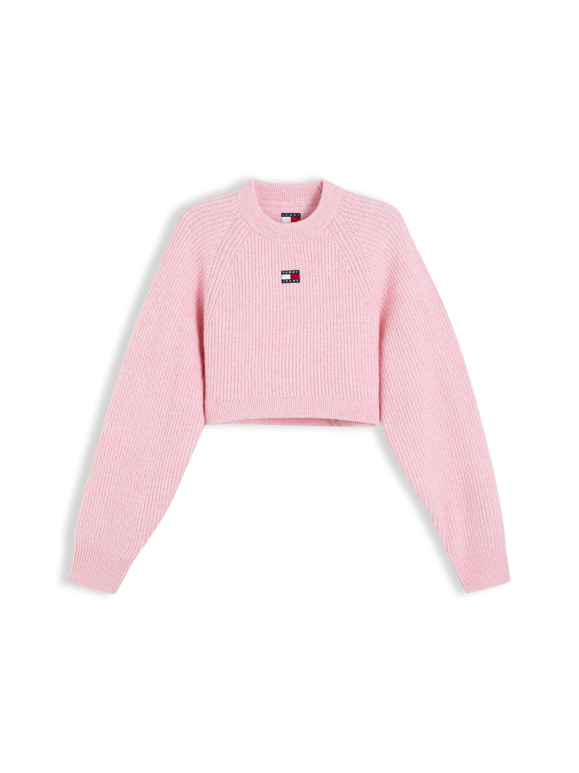 Pulover de la Tommy Jeans pe roz: față
