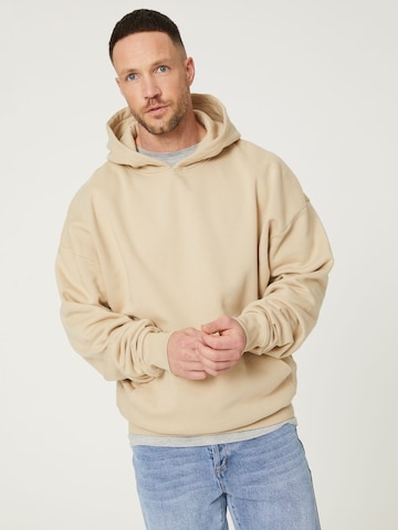 Felpa 'Dean' di DAN FOX APPAREL in beige: frontale