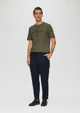 s.Oliver Regular Cargobroek in Blauw: voorkant