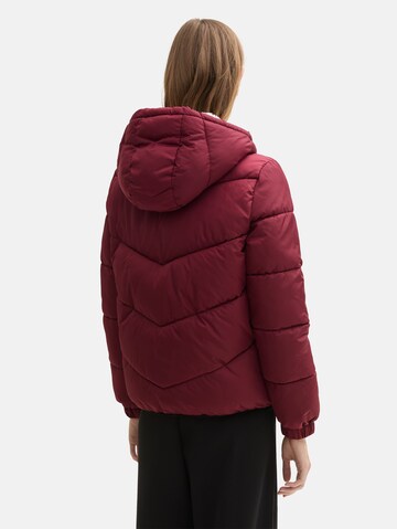 TOM TAILOR DENIM Winter jacket in Red