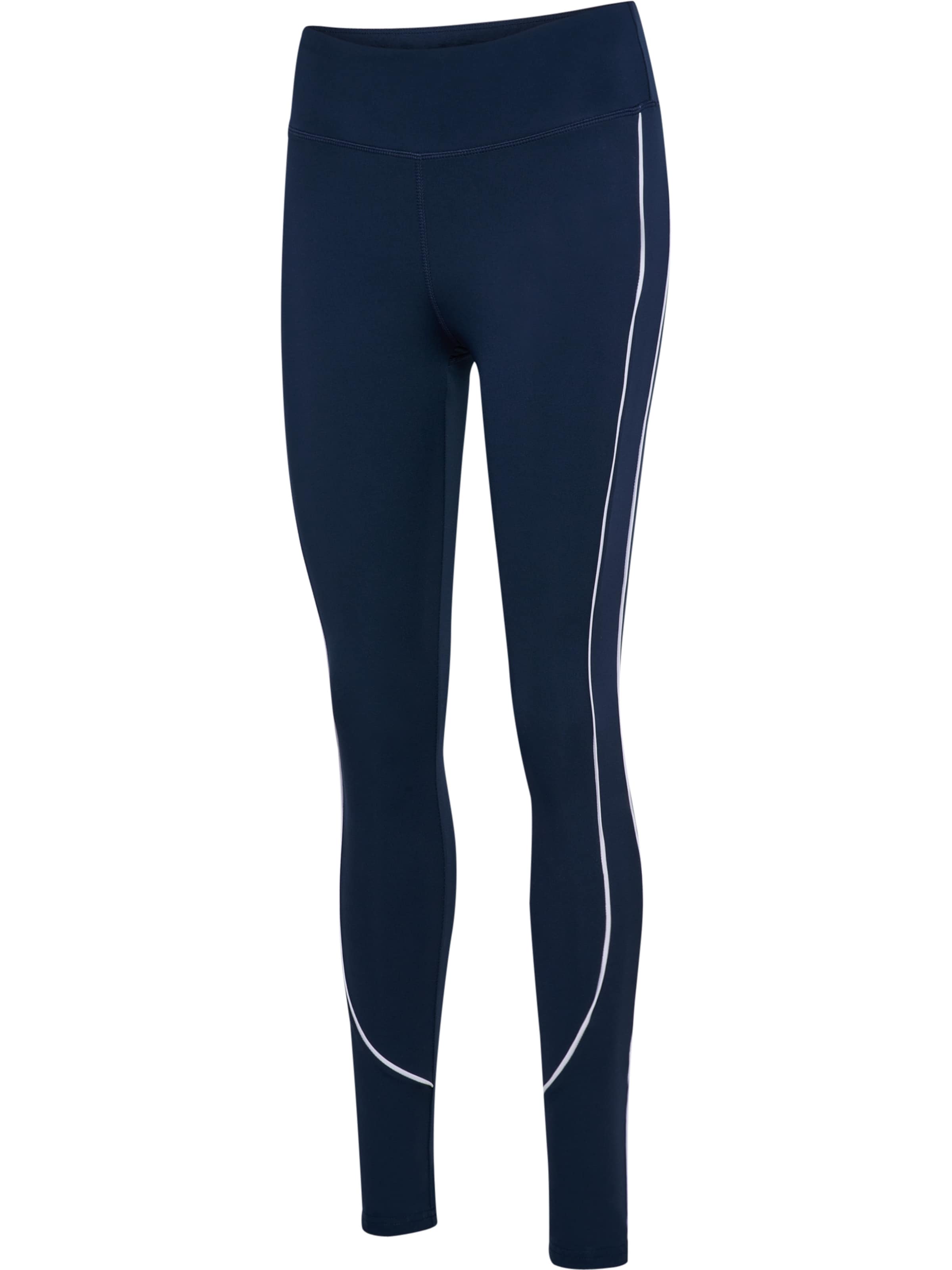 Hummel Skinny Sportbroek in Blauw