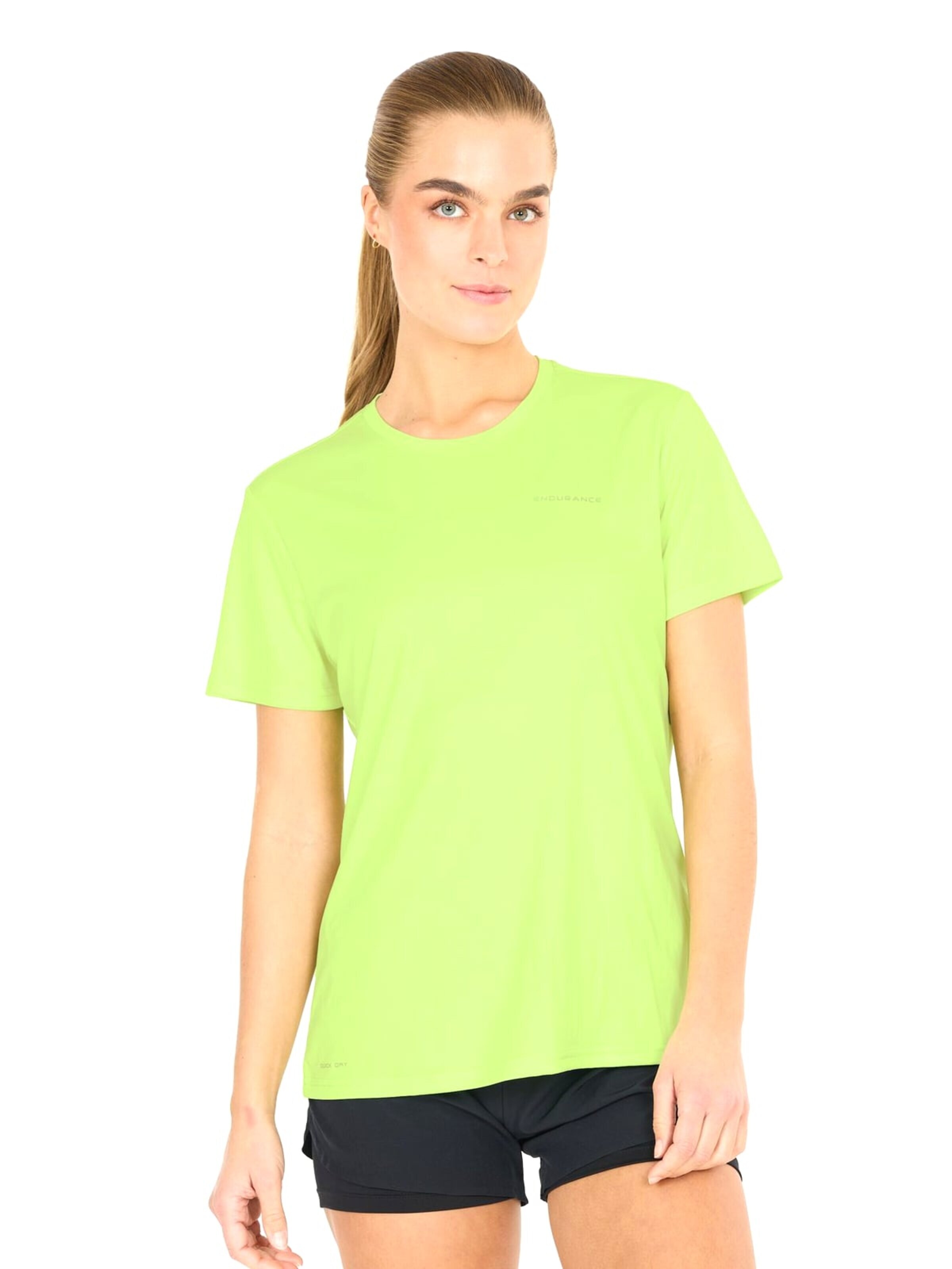ENDURANCE Funktionsbluse 'Keily W S/S Tee' i grøn: forside