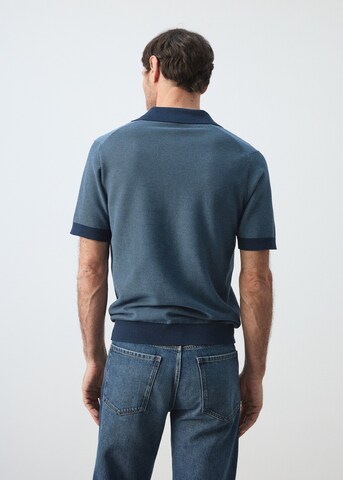 MANGO MAN Pullover 'Petonet' in Blau