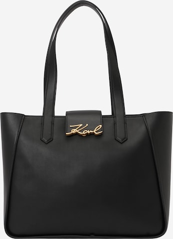 juoda Karl Lagerfeld Pirkinių krepšys 'Behind The Seams': priekis