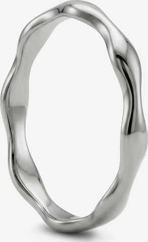 Sidegren Ring 'Molten' in Silver: front