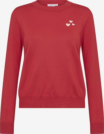 SAINT TROPEZ Pullover 'Valentina' in Rot: Vorderseite