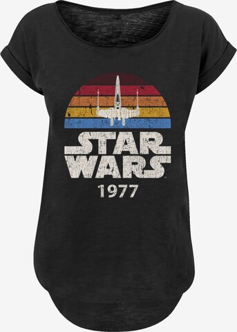 T-shirt 'Star Wars X-Wing Trip 1977' F4NT4STIC en noir : devant