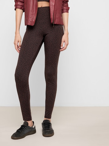 CALZEDONIA Skinny Leggings 'First Class' in Brown