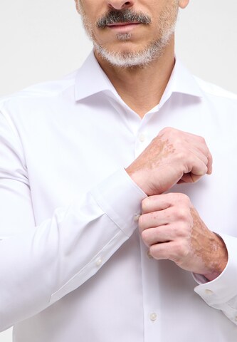 ETERNA Slim fit Button Up Shirt in White