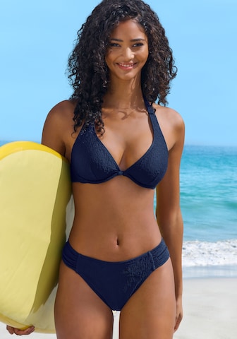 s.Oliver Triangle Bikini Top in Blue: front