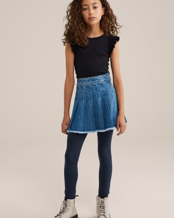 WE Fashion Skinny Leggings in Blue
