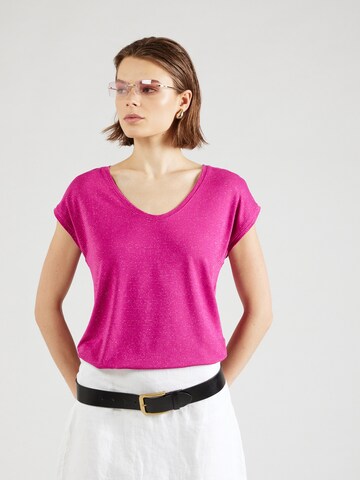 Maglietta 'Billo' di PIECES in rosa: frontale
