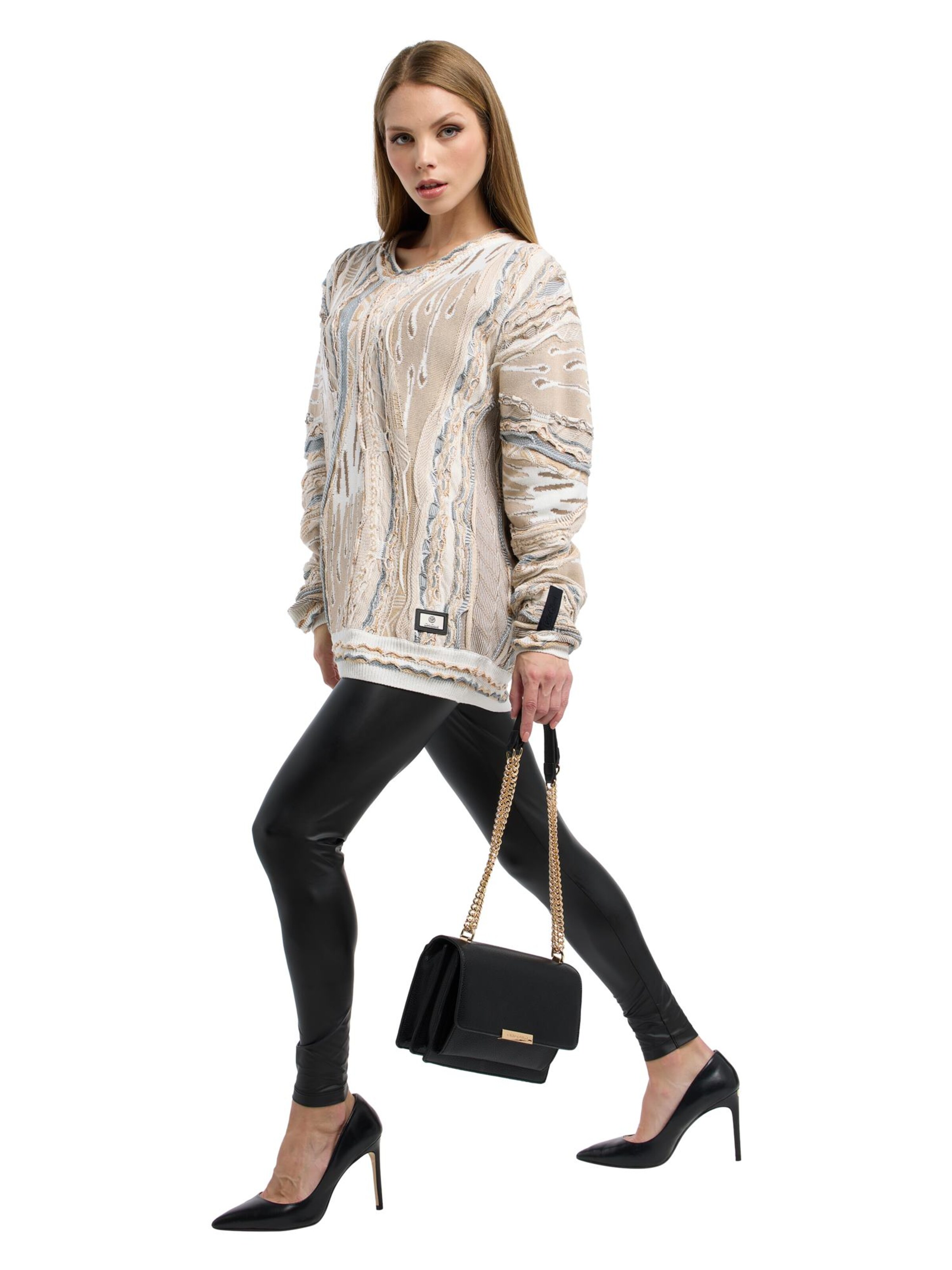 Carlo Colucci Schultertasche 'Elsler' in Schwarz