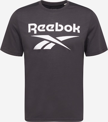 Reebok Funkční tričko – šedá: přední strana