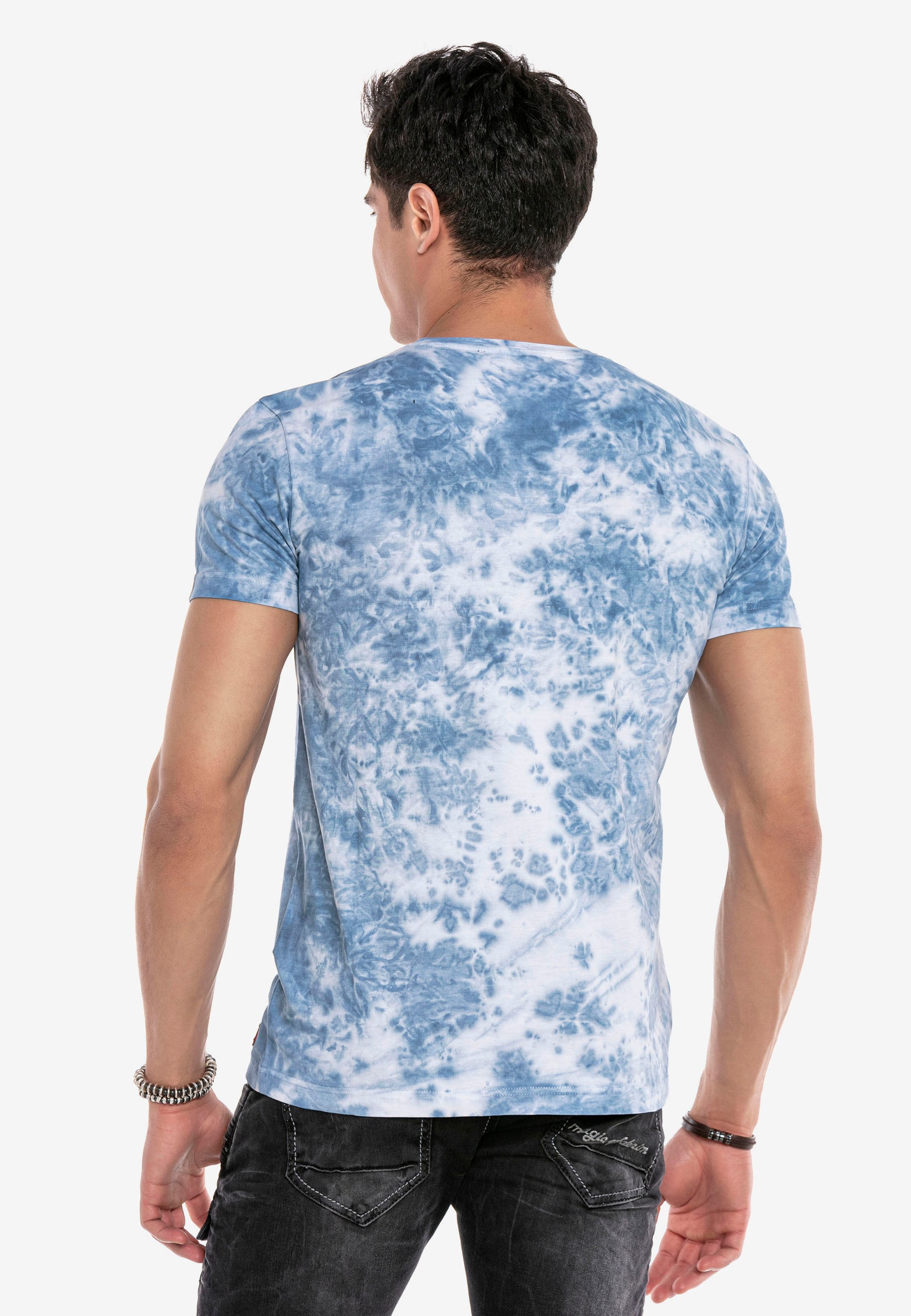 Männer Shirts CIPO & BAXX T-Shirt 'CT629' in Blau - RS92654