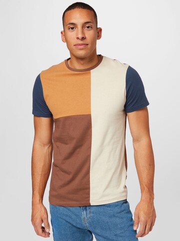 BLEND - Camiseta en marrón: frente