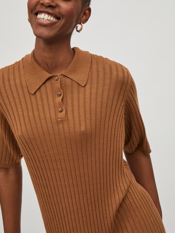 VILA Knit dress 'RINE' in Brown