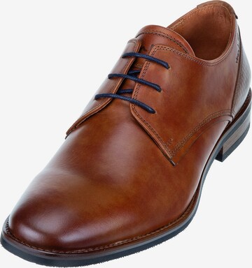 Van Lier Lace-Up Shoes 'Amalfi' in Brown: front