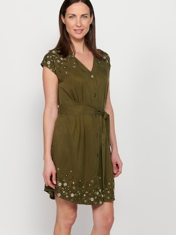 Robe-chemise KOROSHI en vert