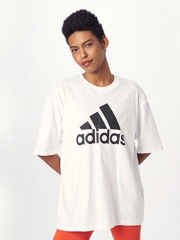 ADIDAS SPORTSWEAR - Camiseta funcional 'Essentials' en blanco: frente