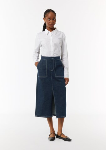 comma casual identity - Falda en azul: frente