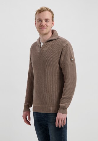 Travelin Pullover 'Brecon' i brun