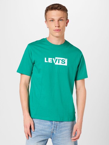 LEVI'S ® Тениска 'Relaxed Fit Tee' в зелено: отпред