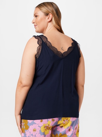 KAFFE CURVE Bluse 'Jakobine' in Blau