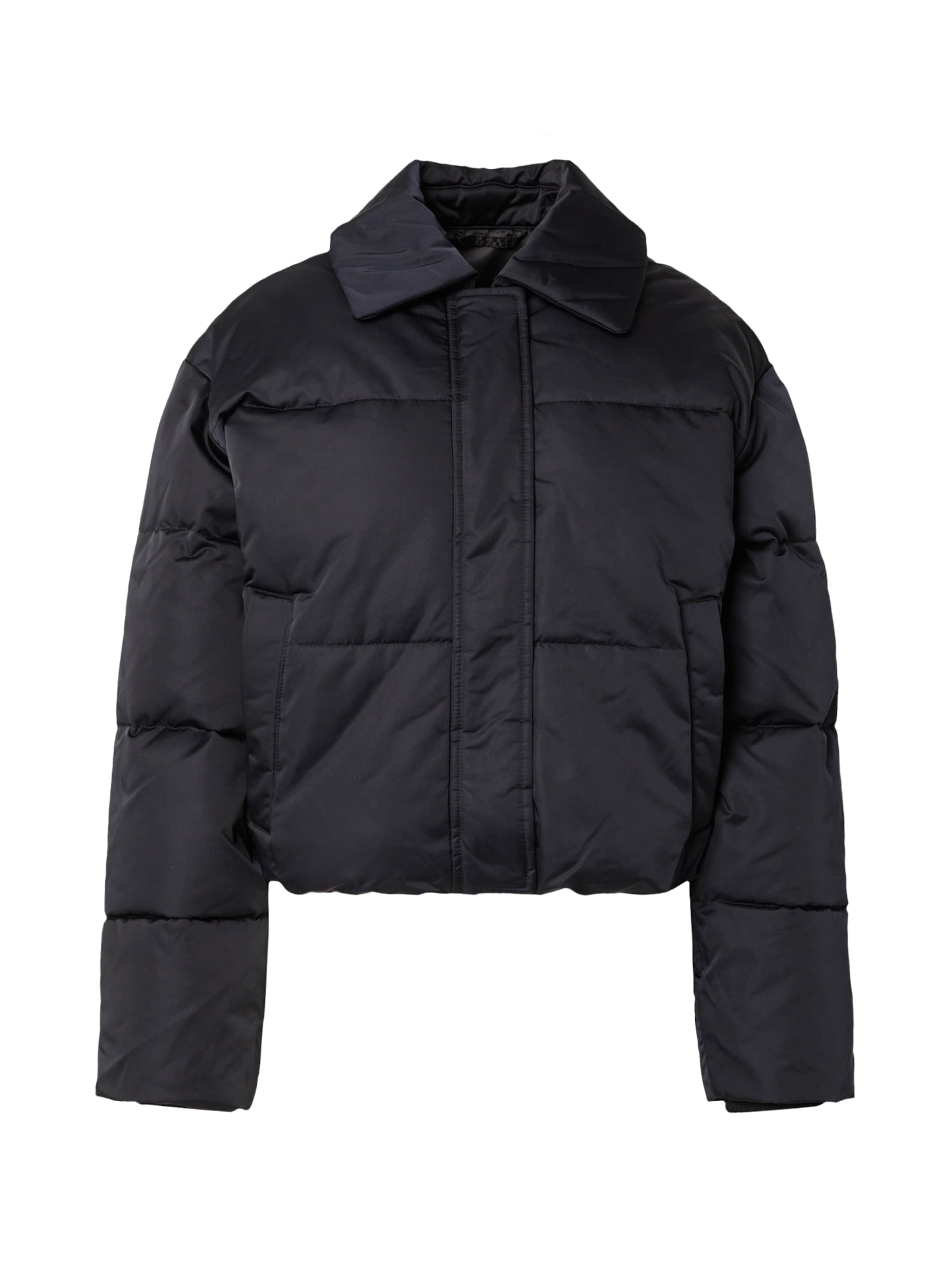 Abercrombie & Fitch Winter jacket in Black: front