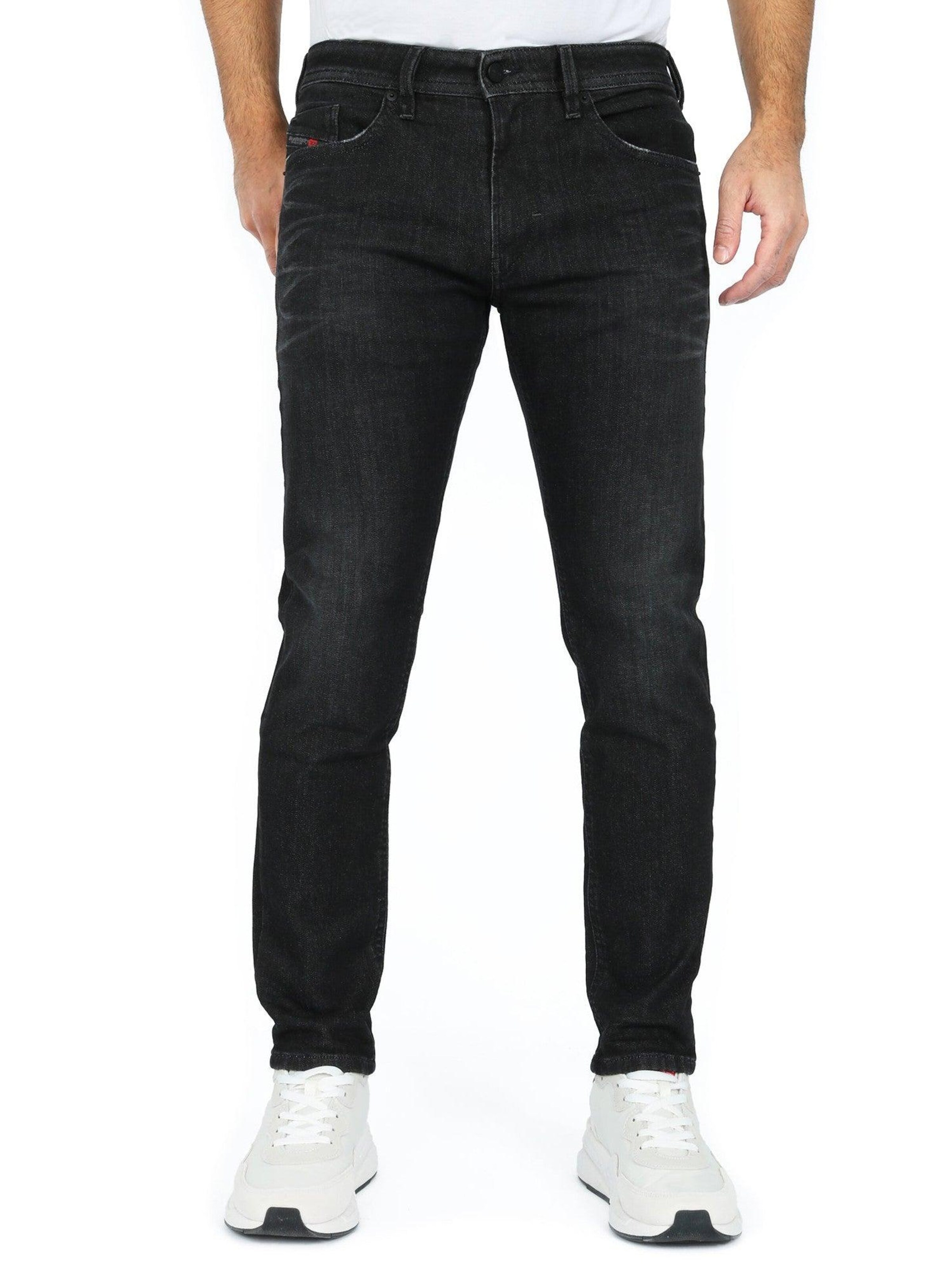 DIESEL Skinny Jeans 'Thommer 0077U' in Zwart